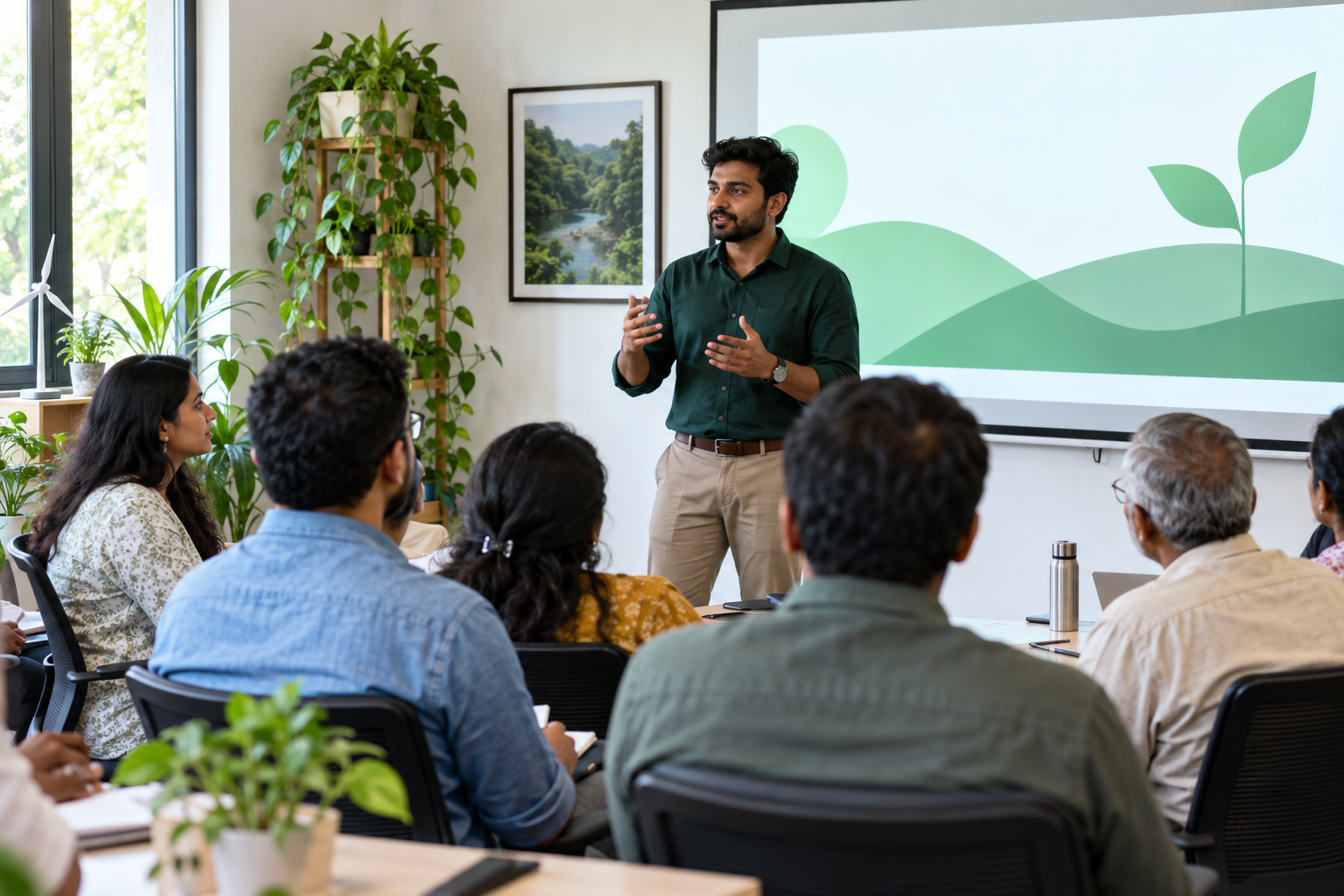 Participants at a training workshop